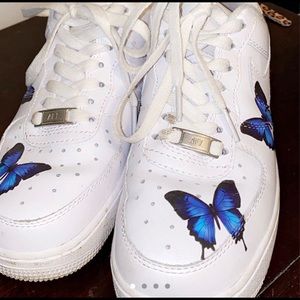 custom butterfly White airforce 1